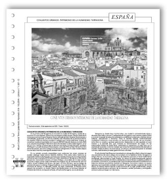Álbum Cultural Torres - 2020 - Hoja 1027 - Conjuntos Urbanos - Patrimonio de la Humanidad - Tarragona